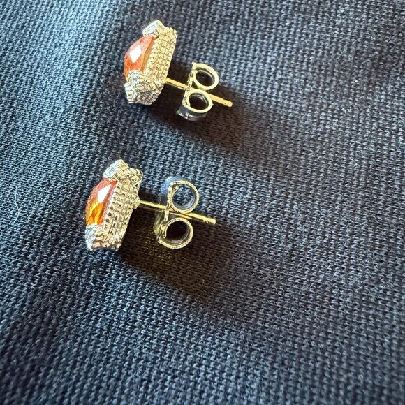 Stunning Citrine Earrings, Judith Ripka - Picture 3 of 4